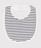 Babies' bib MARSHMALLOW white/SMOKING blue