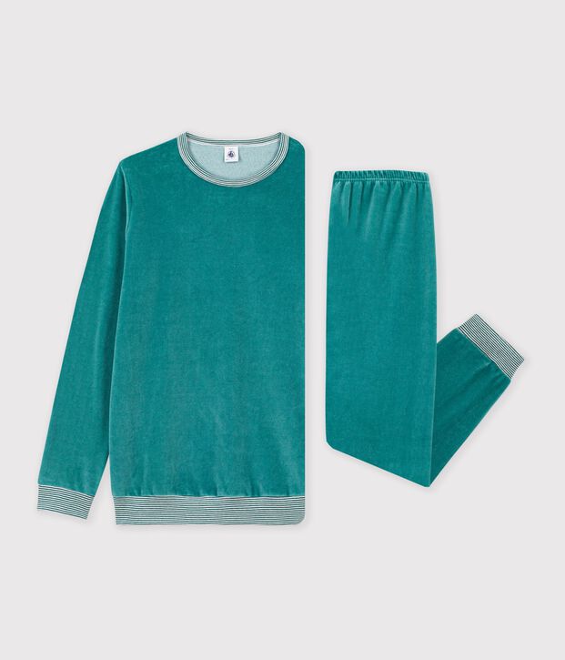 Children's plain velour pyjamas NEW OLIVIER