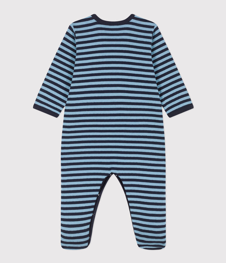 Boys' Stripy Tube Knit Pyjamas blue/blue