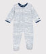 Babies' velour sleepsuit