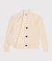 Women's Fisherman's Rib Cotton Cardigan AVALANCHE Ecru
