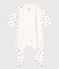 Babies' Heho Tube Knit Bodyjama MARSHMALLOW white/CREPUSCULE