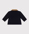 Babies' plain woollen cloth jacket SMOKING blue
