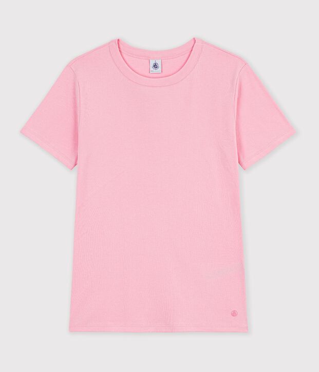 Women's short-sleeved plain cotton T-shirt CHARMI