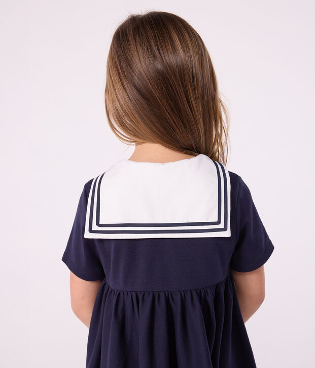 Children's short-sleeved plain cotton dress SMOKING