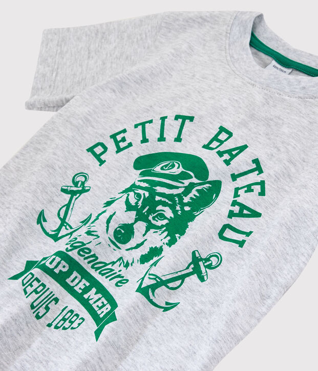 Boys' Short-Sleeved Jersey T-Shirt grey