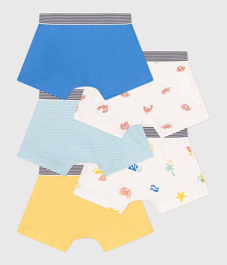Children's printed cotton boxers - 5-Pack multicolor