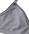 Women's second skin effect milleraies-striped bra ABYSSE blue/LAIT white