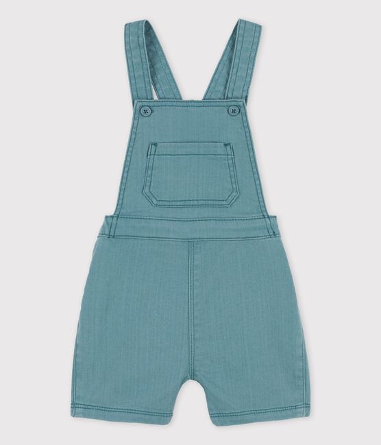Babies' Coloured Denim Dungaree Shorts BRUT green