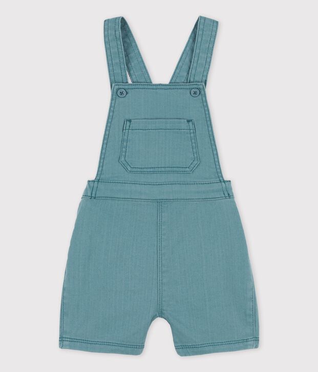 Babies' Coloured Denim Dungaree Shorts green