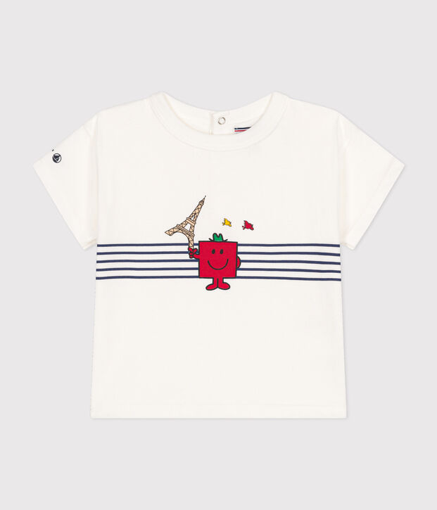 Babies' cotton Mr. Men and Little Miss T-shirt white
