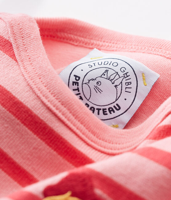 Baby marinière bodysuit GRETEL pink/IMPATIENCE pink