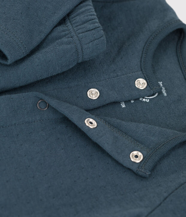 Babies' Organic Plain Tube Knit Clothing - 2-Piece Set grey