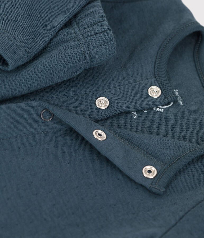 Babies' Organic Plain Tube Knit Clothing - 2-Piece Set grey