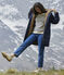Women's Sherpa Lined Parka SMOKING blue