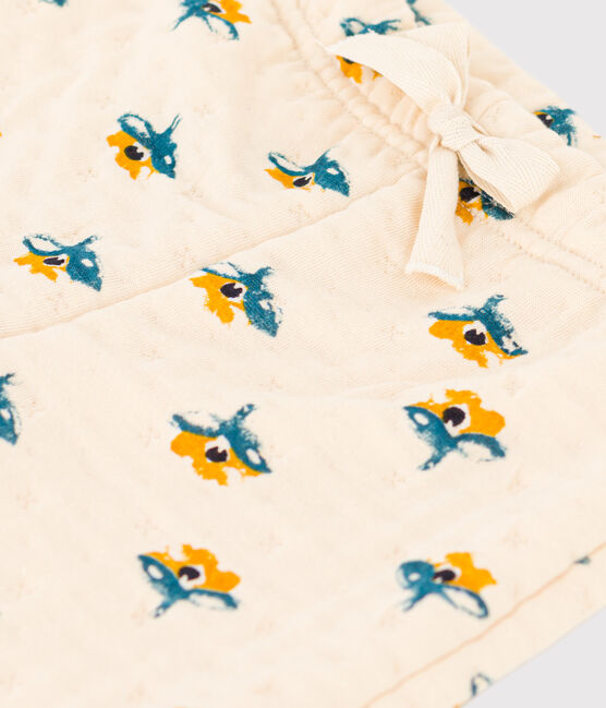 Babies' Patterned Quilted Tube-Knit Trousers AVALANCHE white/MULTICO