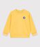 Children's plain cotton sweatshirt yellow