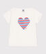 Children's short-sleeved heart pattern cotton T-shirt