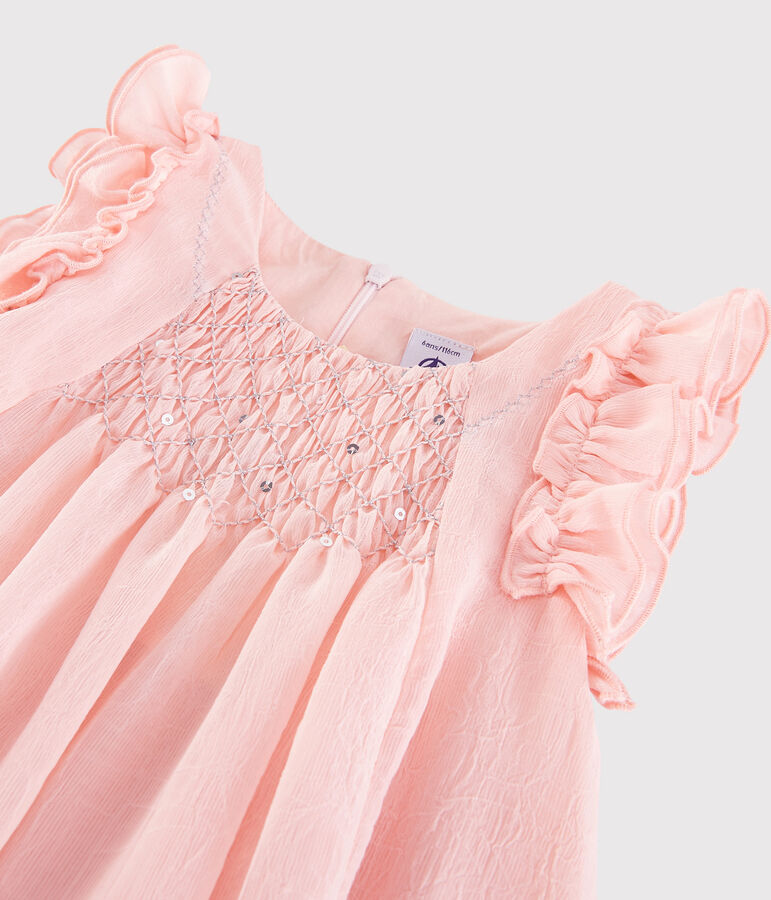 Girls' Cr&ecirc;pe Formal Dress pink