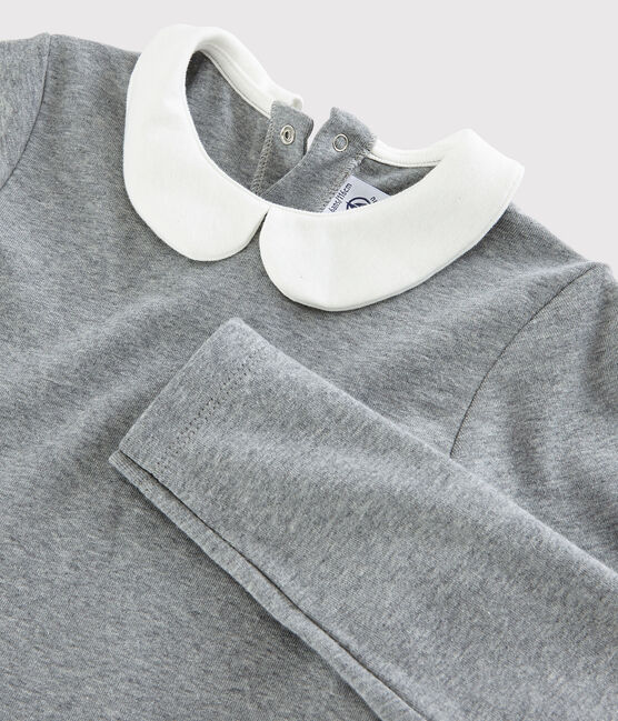 Girls' Long-Sleeved Dress SUBWAY CHINE grey