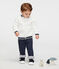 Unisex Babies' Cardigan in Sheepskin Sherpa MARSHMALLOW white