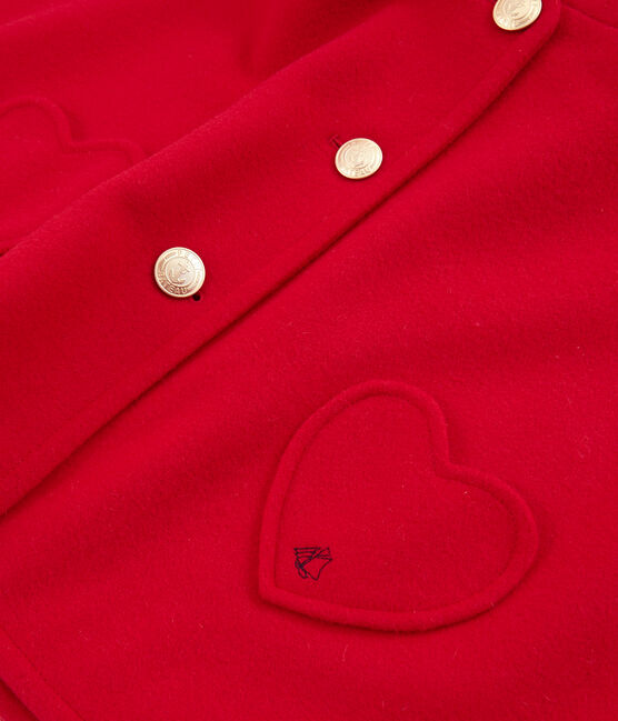 Girls' Cape TERKUIT red