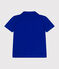 Boys' Short-Sleeved Cotton Polo Shirt SURF blue