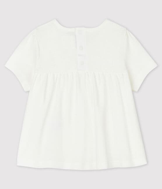 Babies' Cotton Blouse MARSHMALLOW white