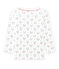 Boy's long-sleeved printed T-shirt LAIT white/MULTICO white