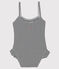 Babies' UPF 50+ Swimsuit ABYSSE blue/LAIT white