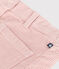 Little girls' velour skirt SALINE pink