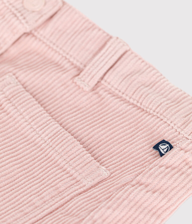 Little girls' velour skirt pink