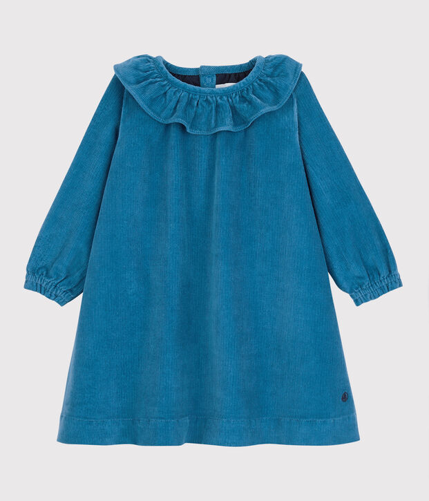 Babies' Velour Dress blue