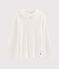 Girl's T-shirt with Peter Pan collar MARSHMALLOW white