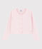 Girls' Cotton Knit Cardigan MINOIS pink