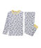 Boys' Ribbed Pyjamas BELUGA grey/MULTICO white