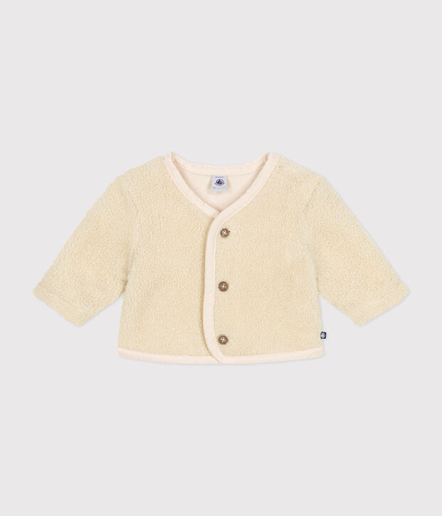 Babies' sherpa jacket Ecru