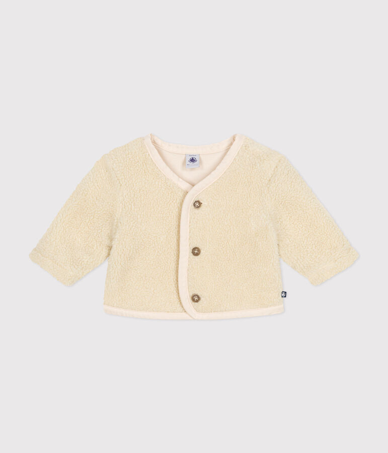 Babies' sherpa jacket Ecru