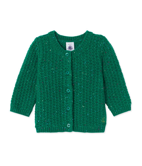 Baby girl's wool blend cardigan GAZON green