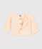 Babies' Moss Stitch Cotton Cardigan AVALANCHE Ecru
