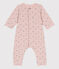 Babies' Tube Knit Bodysuit SALINE pink/MULTICO white