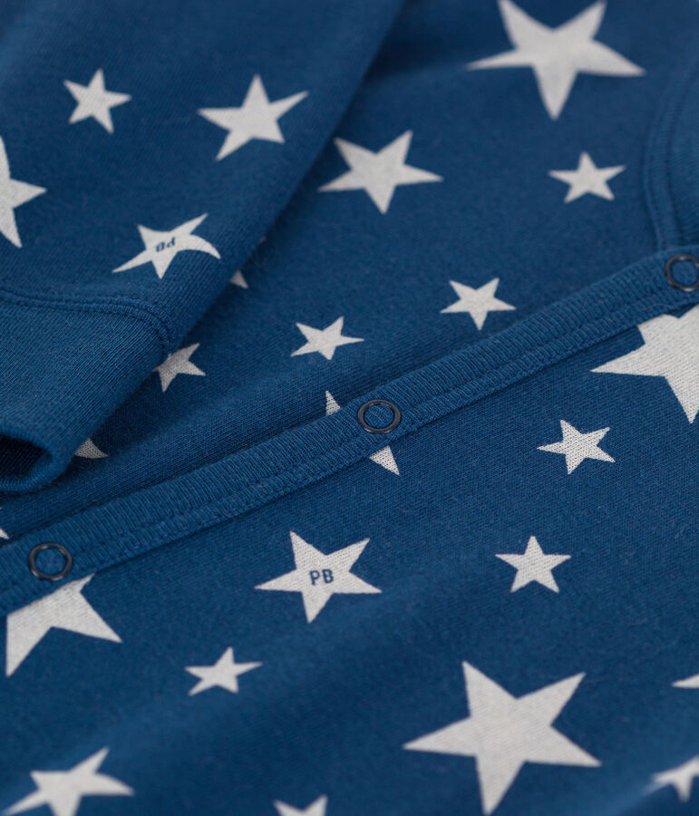 Babies' Footless Cotton Pyjamas blue/white