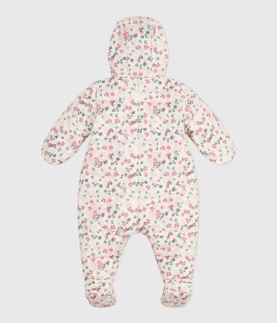 Babies' polyester snowsuit MILK /MULTICO