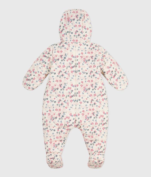 Babies' printed snowsuit Ecru/multicolor