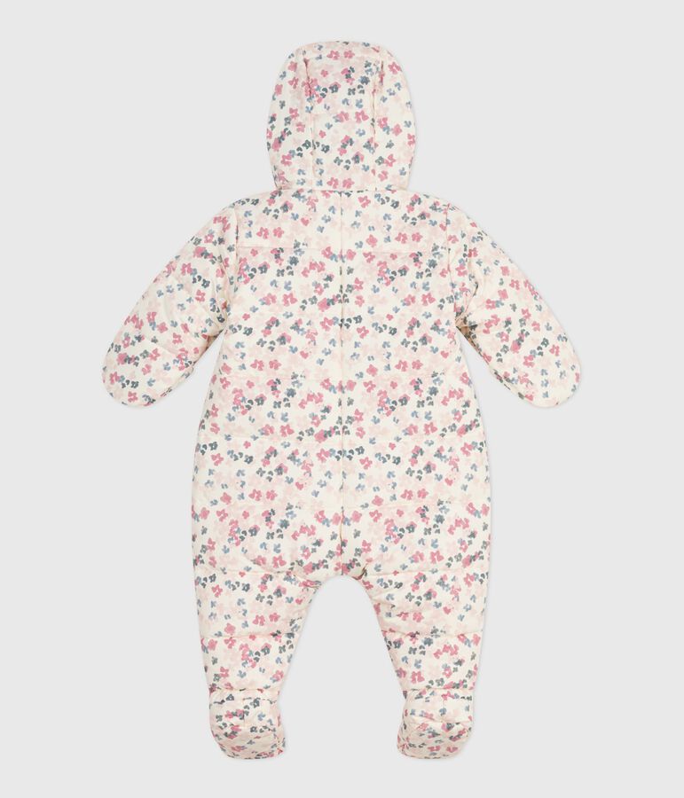 Babies' printed snowsuit MILK /MULTICO
