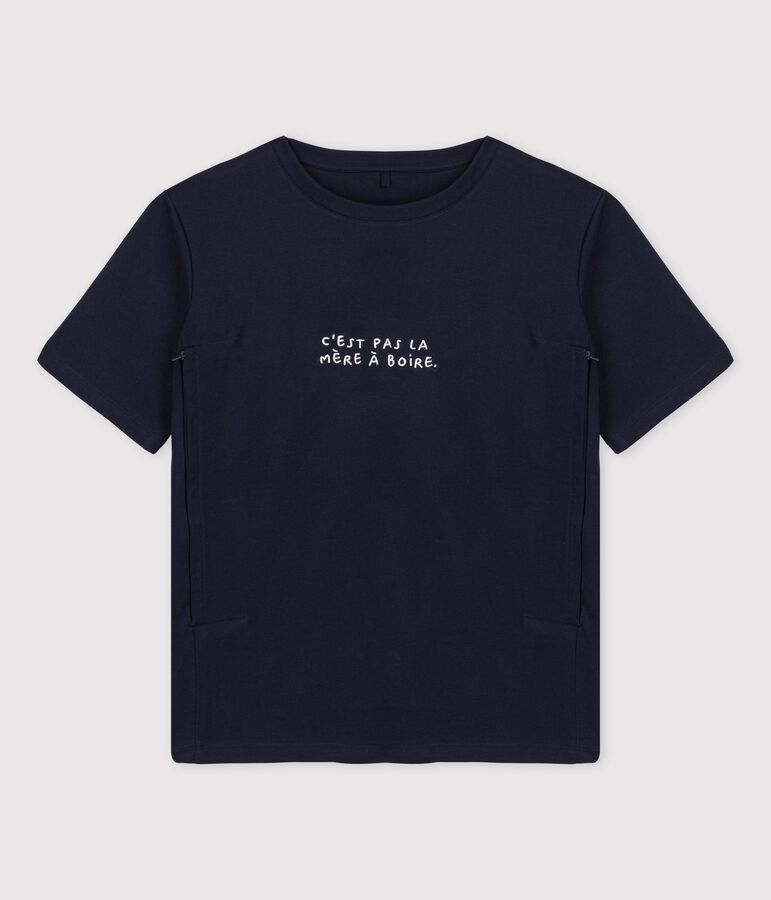 Tajine Banane x Petit Bateau Nursing T-Shirt SMOKING blue