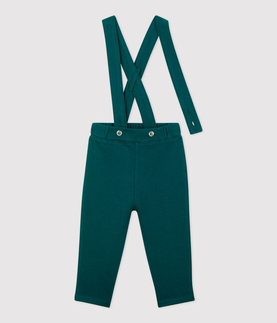 Babies' Fleece Trousers With Braces PINEDE green
