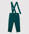 Babies' Fleece Trousers With Braces PINEDE green