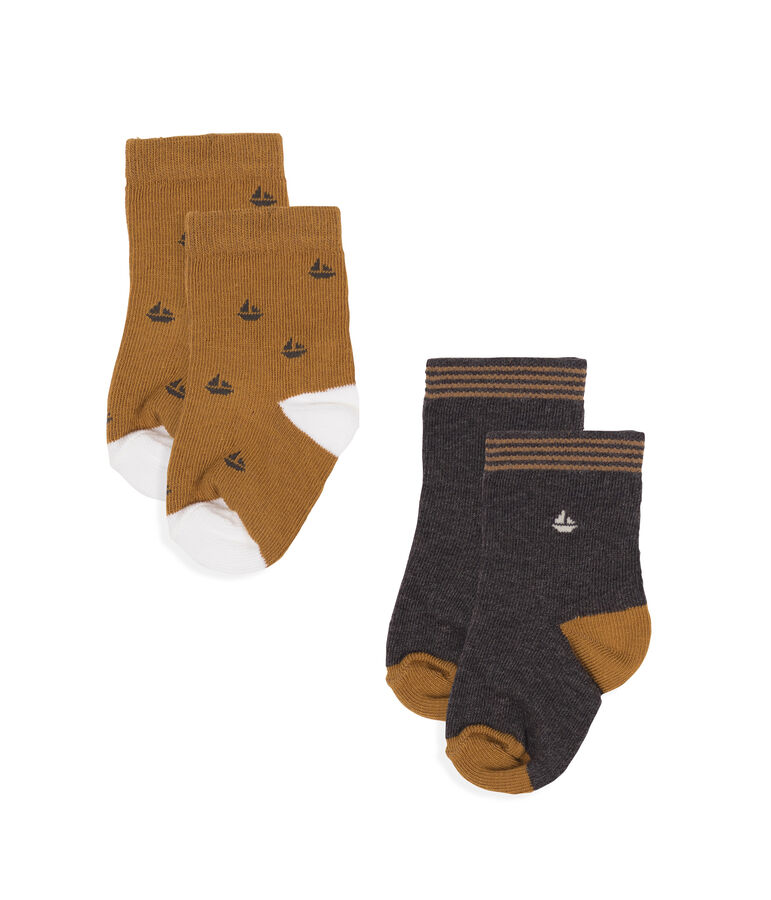 Baby Boys' Socks - 2-Piece Set grey