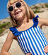 Children's one-piece stripy swimsuit